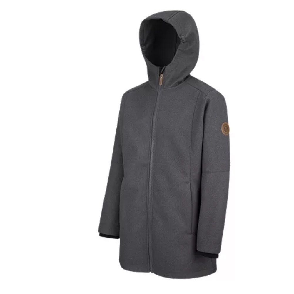 SzM Girls McKinley Lullaby Waterproof/Windproof Long Softshell jacket grey EUC